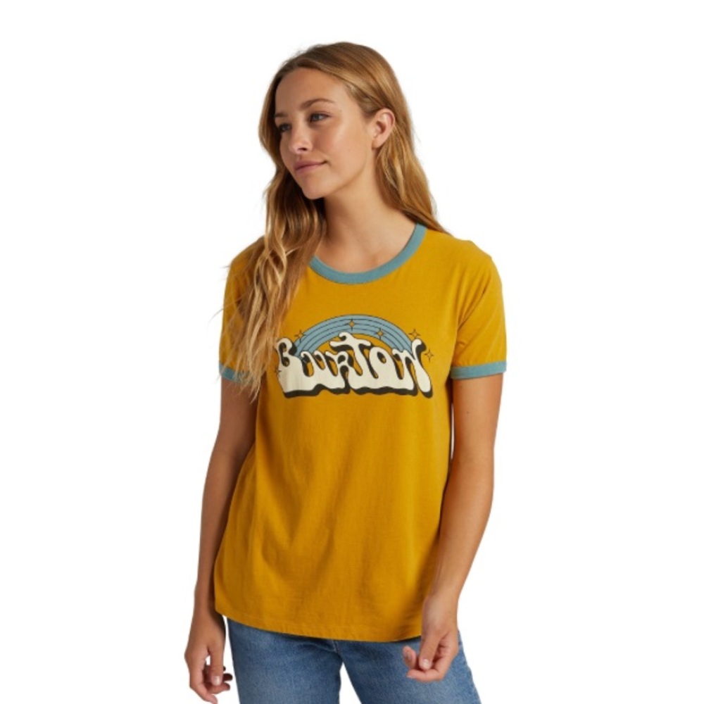 Burton Harvest Gold Tee with Graphic Design - Picture 2 of 4